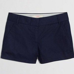 J Crew Chino 100% Cotton Shorts - Navy Blue - Size 2 - 3" Inseam